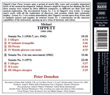 Michael Tippett (1905-1998): Klaviersonaten Nr.1-3, CD