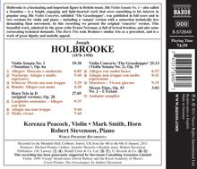 Joseph Holbrooke (1878-1958): Violinsonaten Nr.1 &amp; 2 op.6a &amp; 59, CD