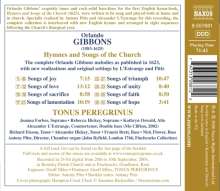 Orlando Gibbons (1583-1625): Hymnes &amp; Songs of the Church, CD