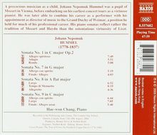 Johann Nepomuk Hummel (1778-1837): Klaviersonaten Vol.3, CD