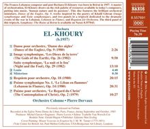 Bechara El-Khoury (geb. 1957): Orchesterwerke, CD