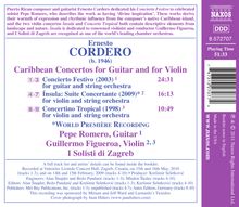 Ernesto Cordero (geb. 1946): Carribean Concertos for Guitar and for Violin, CD