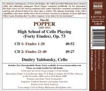 David Popper (1843-1913): Etüden op.73 Nr.1-40 für Cello solo, 2 CDs