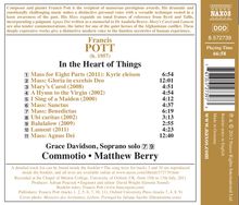 Francis Pott (geb. 1957): Chorwerke "In the Heart of Things", CD