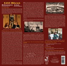 "Idil Biret, Schumann Fantasie Op. 17, Liszt Sonata B Minor. IBA Concert Series." Text begleitet von historischen Fotos von Idil Biret.
