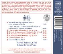 Josef Merk (1795-1852): Fleurs d'Italie - Fantaisies sur les Motifs les plus favoris d'Operas nouveux, CD