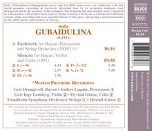 Sofia Gubaidulina (geb. 1931): Fachwerk für Bayan,Percussion &amp; Streichorchester, CD