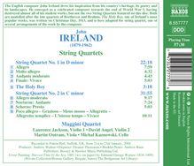 John Ireland (1879-1962): Streichquartette Nr.1 &amp; 2, CD