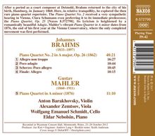 Johannes Brahms (1833-1897): Klavierquartett Nr.2 op.26, CD