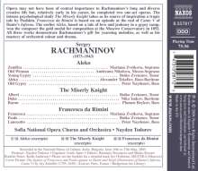 Sergej Rachmaninoff (1873-1943): Die 3 Opern (Ausz.), CD