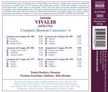 Antonio Vivaldi (1678-1741): Fagottkonzerte Vol.4, CD