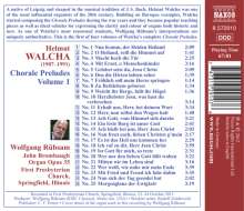 Helmut Walcha (1907-1991): Choralvorspiele Vol.1, CD