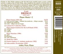 Frank Bridge (1879-1941): Klavierwerke Vol.2, CD