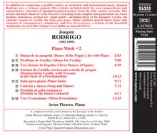 Joaquin Rodrigo (1901-1999): Klavierwerke Vol.2, CD