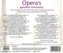 Opera's Greatest Moments (Naxos), 2 CDs
