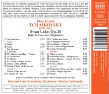Peter Iljitsch Tschaikowsky (1840-1893): Schwanensee (Ausz.), CD