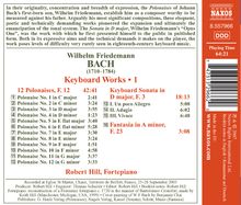 Wilhelm Friedemann Bach (1710-1784): Cembalowerke Vol.1, CD
