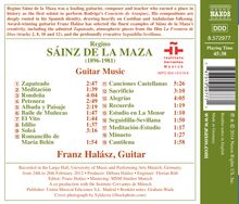 Regino Sainz De La Maza (1896-1981): Gitarrenwerke, CD