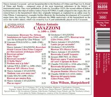 Marco Antonio "da Bologna" Cavazzoni (1485-1569): Cembalowerke, CD