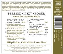Philip Dukes &amp; Piers Lane - Berlioz / Liszt / Roger, CD