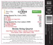 Jesus Guridi (1886-1961): Streichquartette Nr.1 &amp; 3, CD