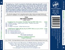 Felix Mendelssohn Bartholdy (1809-1847): Symphonie Nr.3 "Schottische", CD