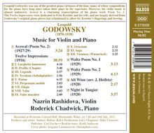 Leopold Godowsky (1870-1938): 12 Impressionen für Violine &amp; Klavier, CD