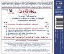 Giovanni Pierluigi da Palestrina (1525-1594): Cantica Salomonis, 2 CDs