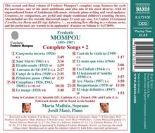 Federico Mompou (1893-1987): Sämtliche Lieder Vol.2, CD