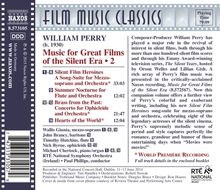 William Perry (geb. 1930): Filmmusik: Music for Great Films of the Silent Era Vol.2, CD