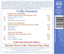 Massimo Macri &amp; Giacomo Fuga - Cello Sonatas, CD