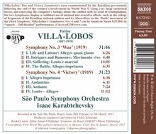 Heitor Villa-Lobos (1887-1959): Symphonien Nr.3 &amp; 4, CD