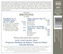 Salvador Brotons (geb. 1959): Symphonie Nr.5, CD