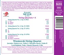 Krzysztof Meyer (geb. 1943): Streichquartette Nr.1-4, CD