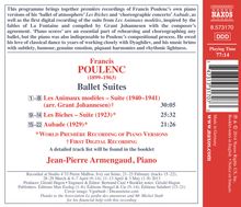 Francis Poulenc (1899-1963): Ballettsuiten (arr. für Klavier), CD