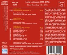 Lotte Lehmann - Lieder Recordings Vol.3, CD