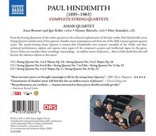 Paul Hindemith (1895-1963): Streichquartette Nr.1-7, 3 CDs