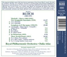 Ernest Bloch (1880-1959): Symphonie Es-Dur, CD