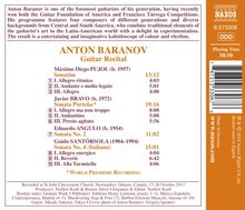Anton Baranov - Latin American Guitar Sonatas, CD