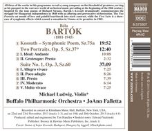 Bela Bartok (1881-1945): Suite Nr.1 op.3, CD