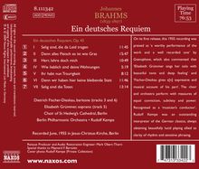 Johannes Brahms (1833-1897): Ein Deutsches Requiem op.45, CD