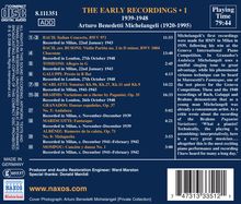 Arturo Benedetti Michelangeli - The Early Recordings Vol.1, CD