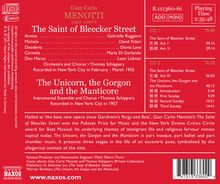 Gian-Carlo Menotti (1911-2007): The Saint of Bleecker Street, 2 CDs
