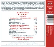 Joachim Nikolas Eggert (1779-1813): Symphonien Nr.2 &amp; 4, CD