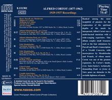 Alfred Cortot - 1929-1937 Recordings, CD