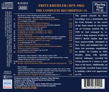 Fritz Kreisler - The Complete Recordings Vol.11, CD