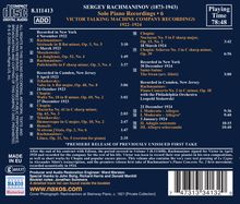 Sergej Rachmaninoff - Victor Talking Machine Company Recordings, CD