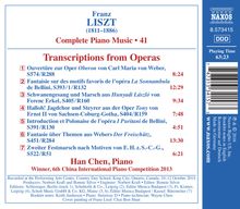 Franz Liszt (1811-1886): Klavierwerke Vol.41 - Transcriptions from Operas, CD