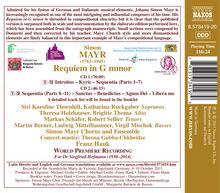 Johann Simon (Giovanni Simone) Mayr (1763-1845): Requiem, 2 CDs