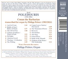 Basil Poledouris (1945-2006): Conan the Barbarian für Orgel (transcribiert von Philipp Pelster), CD